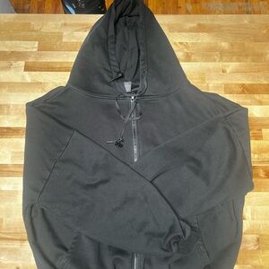 Black Zip-Up Hoodie